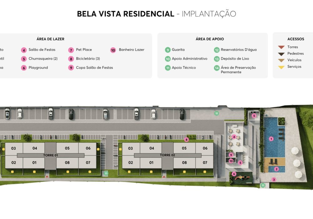 Implantação Bela Vista Residencial MRV Salvador 1