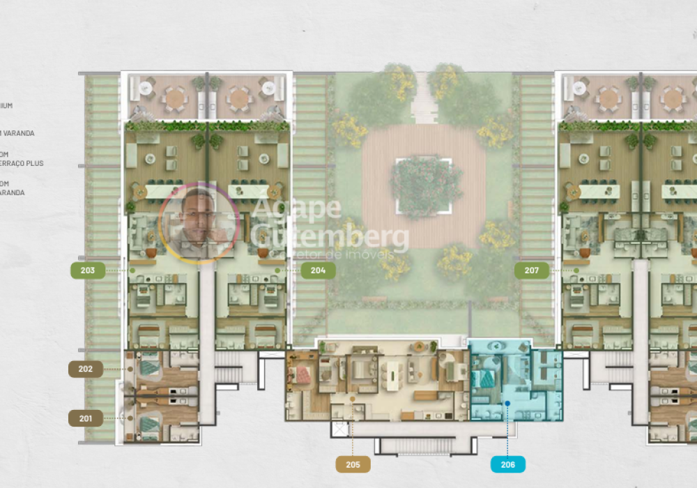 Planta 2º Andar do Itaparica Resorts Residences