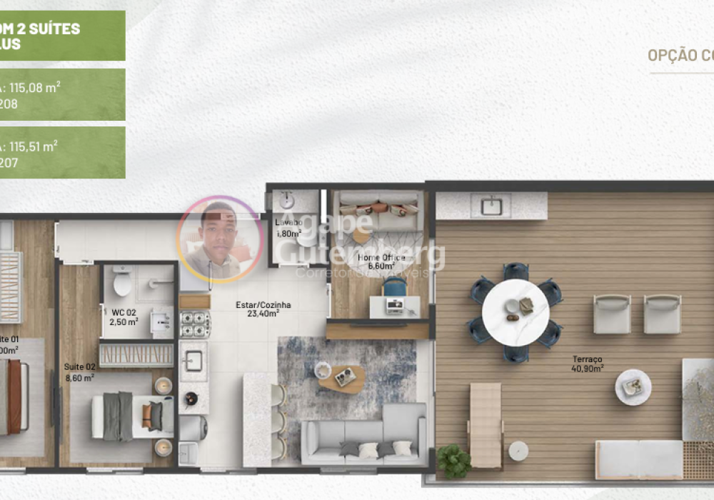 Apartamento 3 Quartos com 2 Suítes e Terraço Plus Itaparica Resorts Residences 3
