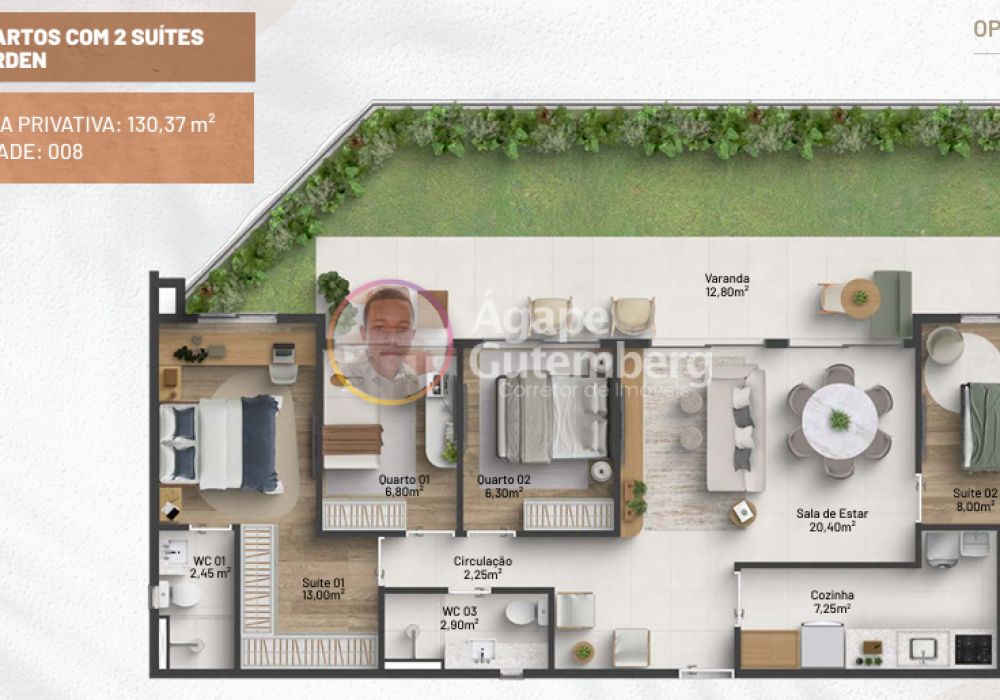 Apartamento 4 Quartos com 2 Suítes e Garden Itaparica Resorts Residences 2