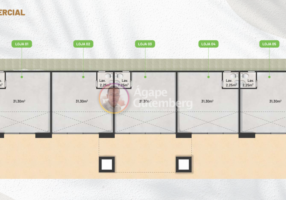 Plantas Comerciais do Itaparica Resorts Residences