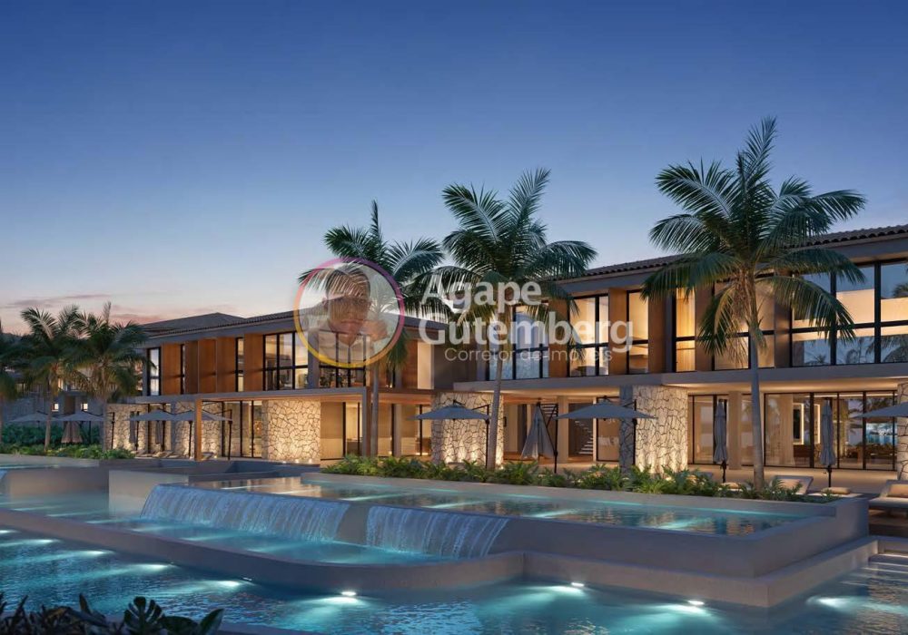 Vista Noturna do Beach Club do Itaparica Resorts Residences